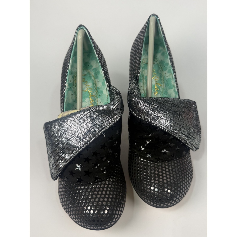NEW Irregular Choice Flick Flack Black EU40 / US8.5 w Original Box Heel Shoes